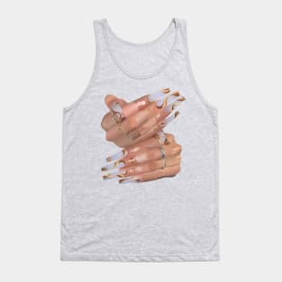 Wavy Acrylic Nails Tank Top